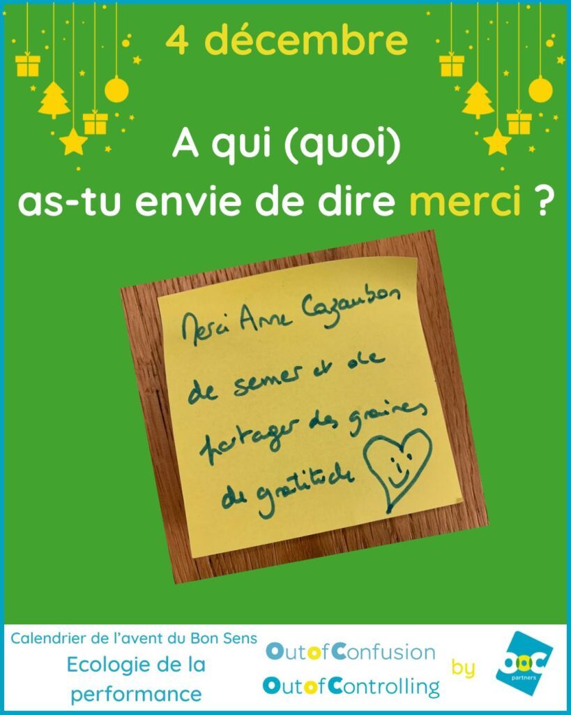 A qui / quoi as-tu envie de dire merci ?